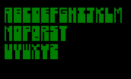 一套大写英文字体