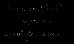 小写字体