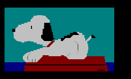 趴在屋顶上ㄉsnoopy